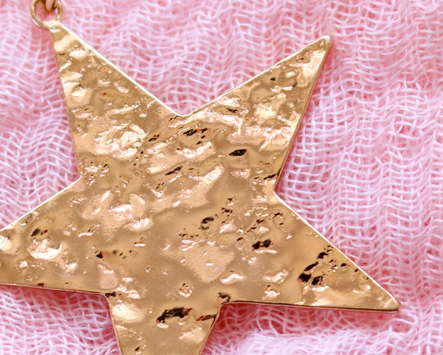Hammered Star Charm & Pendant