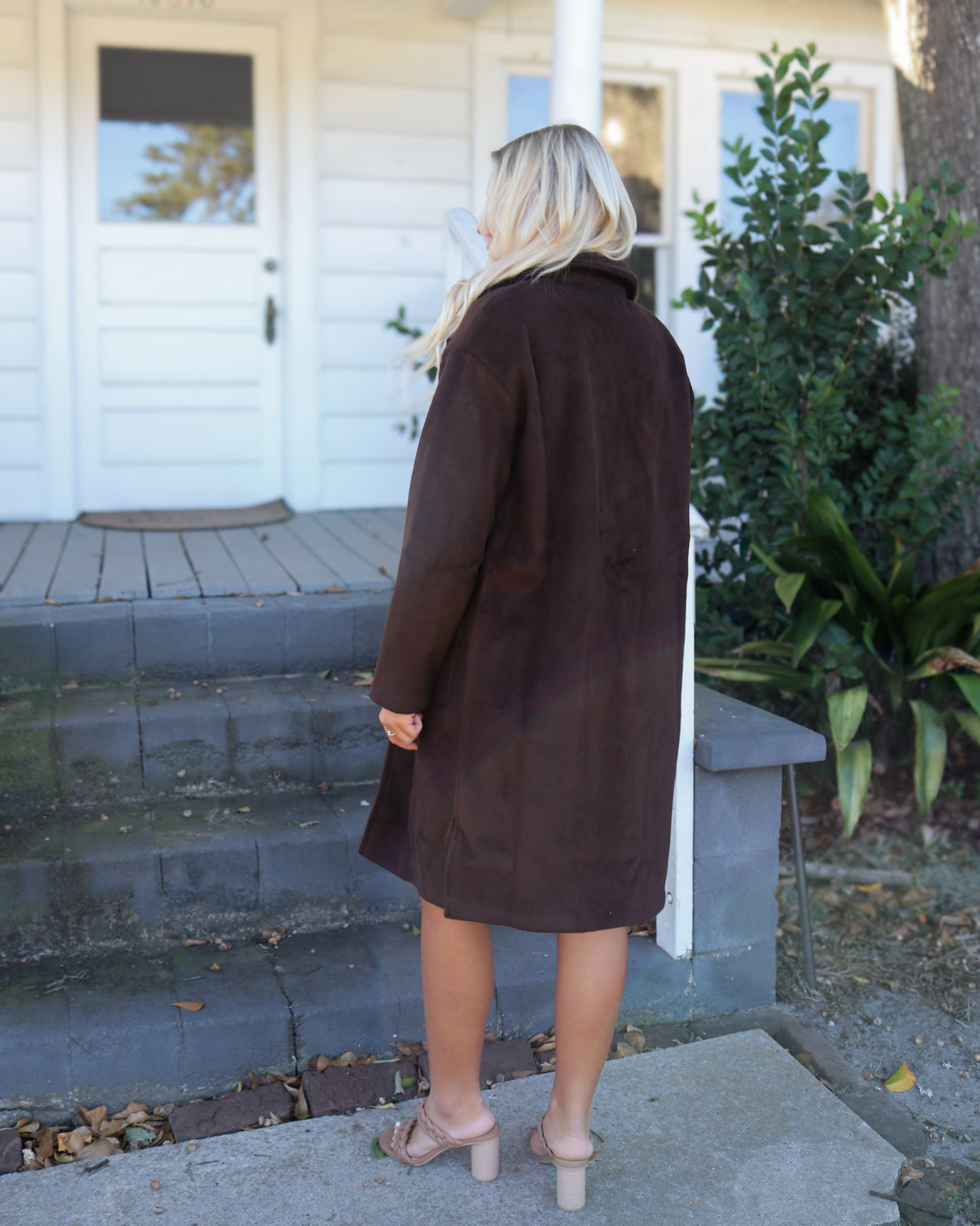 Livia Open Front Long Coat