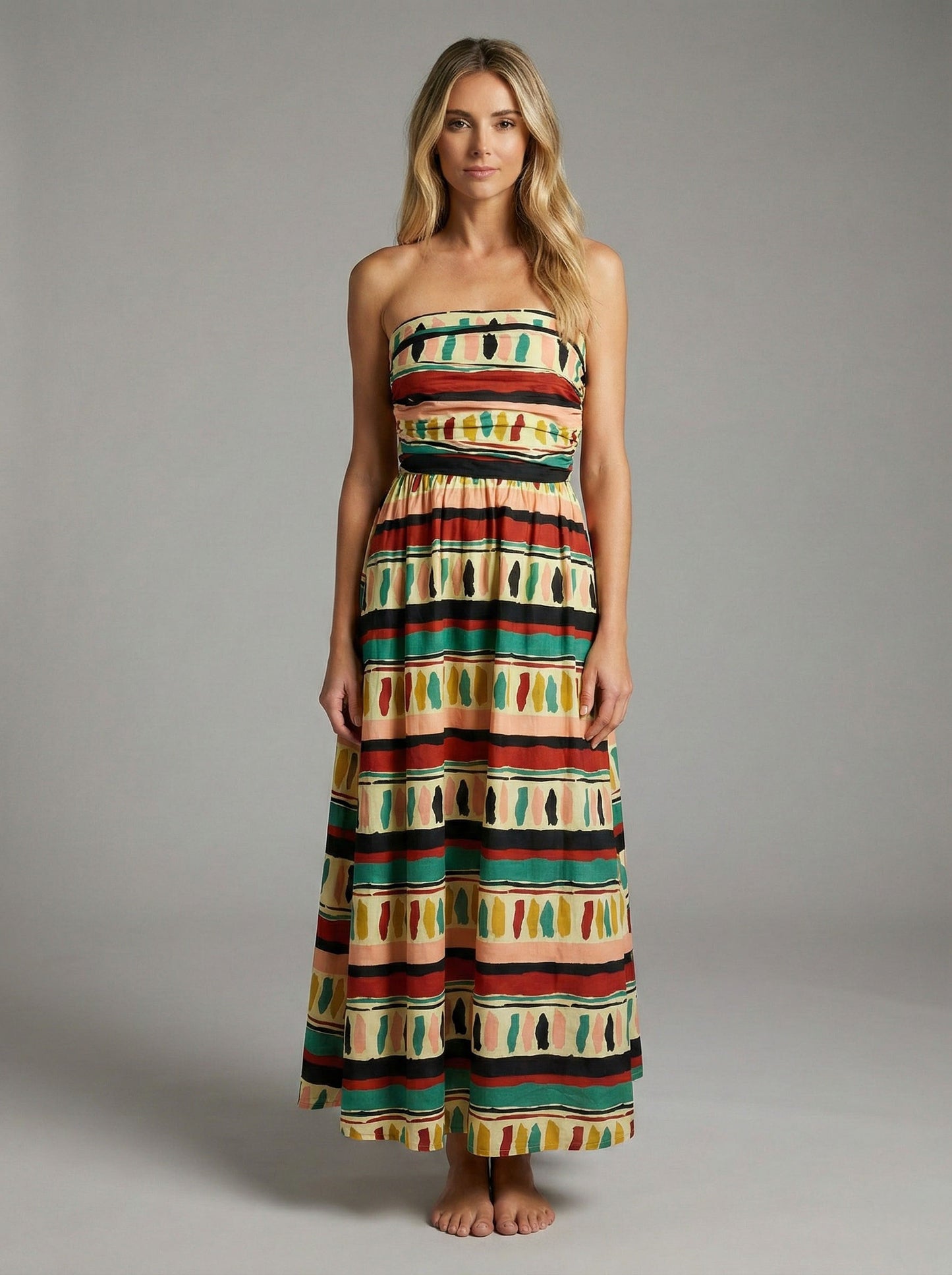 Ethnic Clash Maxi Dress