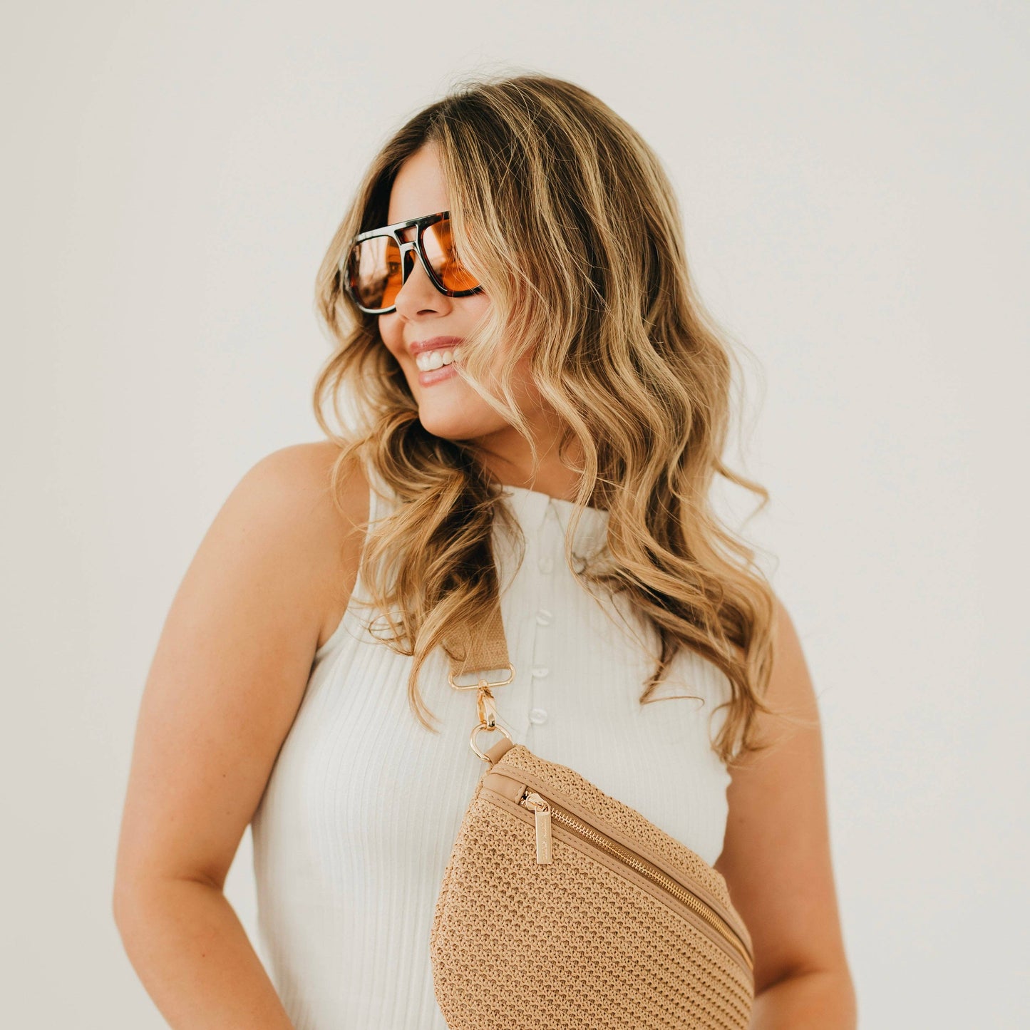Ellen Retro Square Pilot Sunglasses