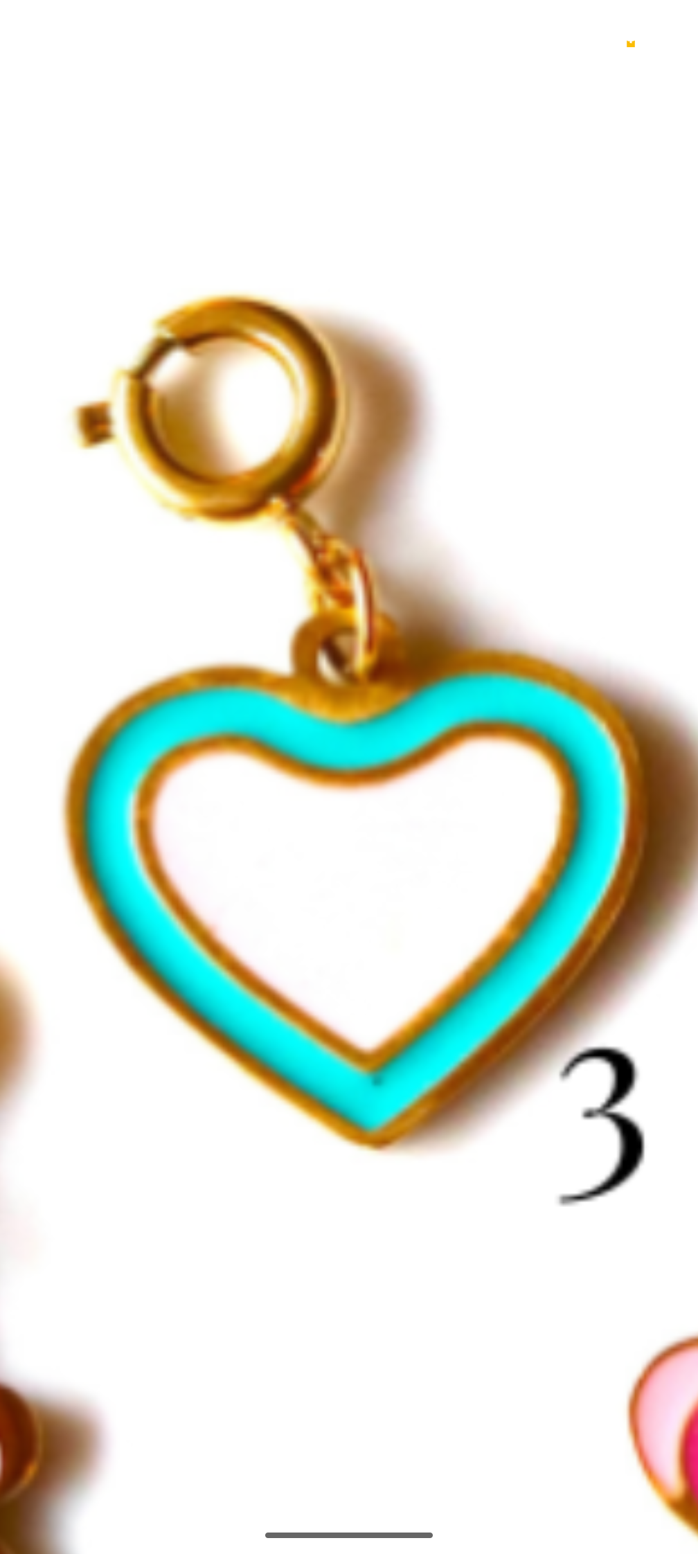 Stainless Steel Gold Plated Floral Charms