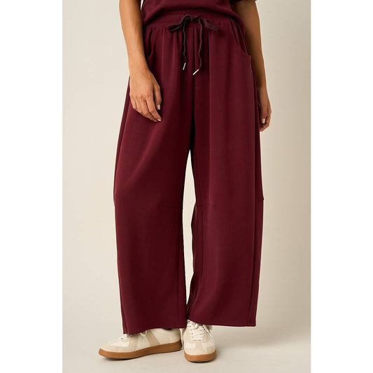 Cloud Knit Barrel Leg Pants