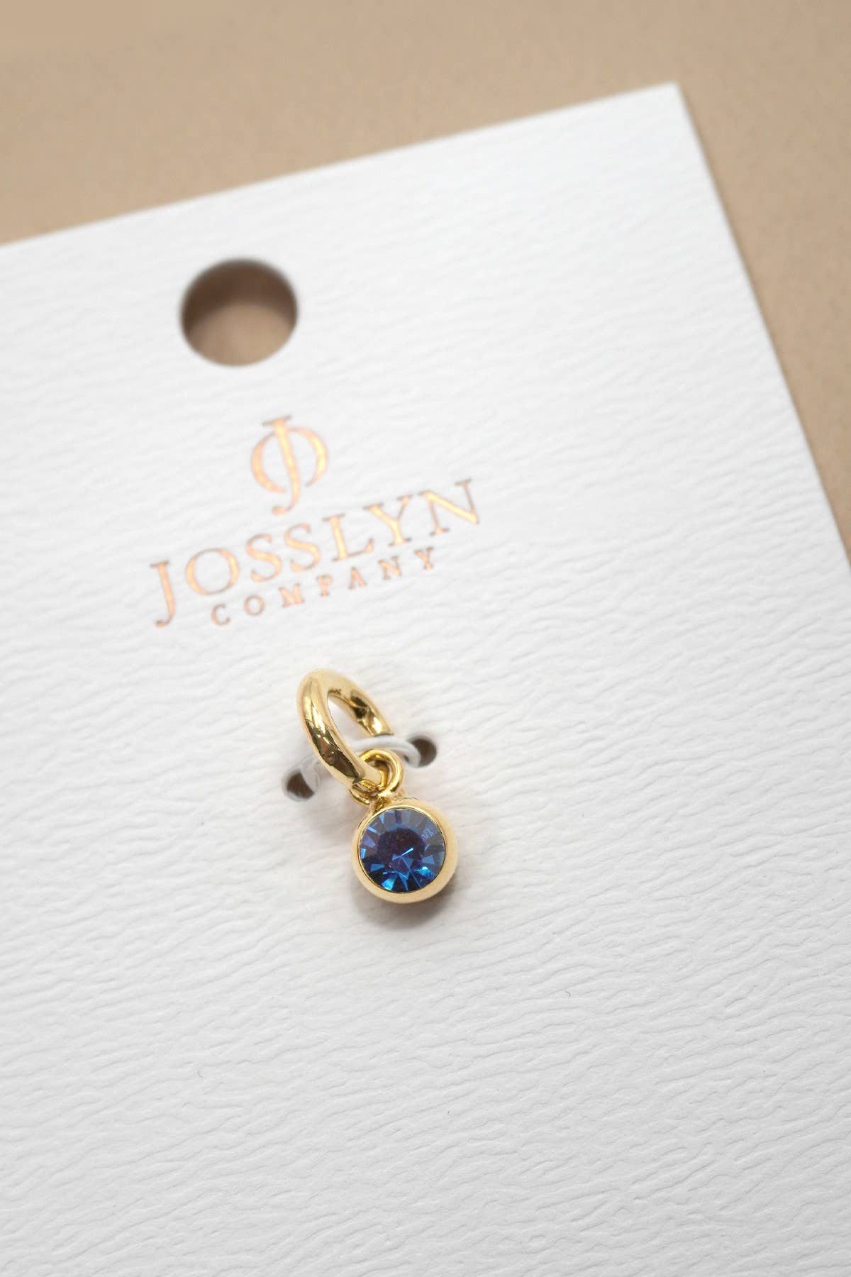 Charms 18K Brass Cubic Zirconia Birthstone Charm