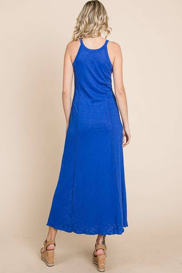 *FINAL SALE* Tiny Notch Neck Merrow Maxi Dress