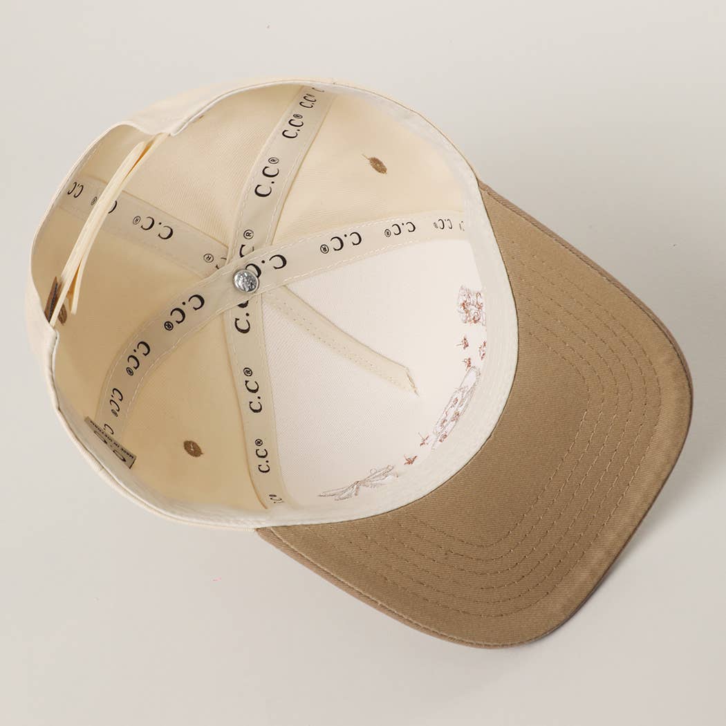 Coquette Western Embroidery Two-Tone Trucker Hat