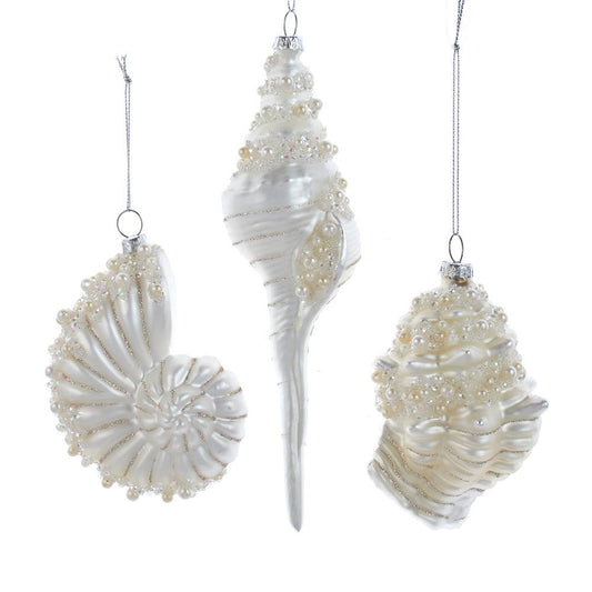 *FINAL SALE* White Shell Ornament