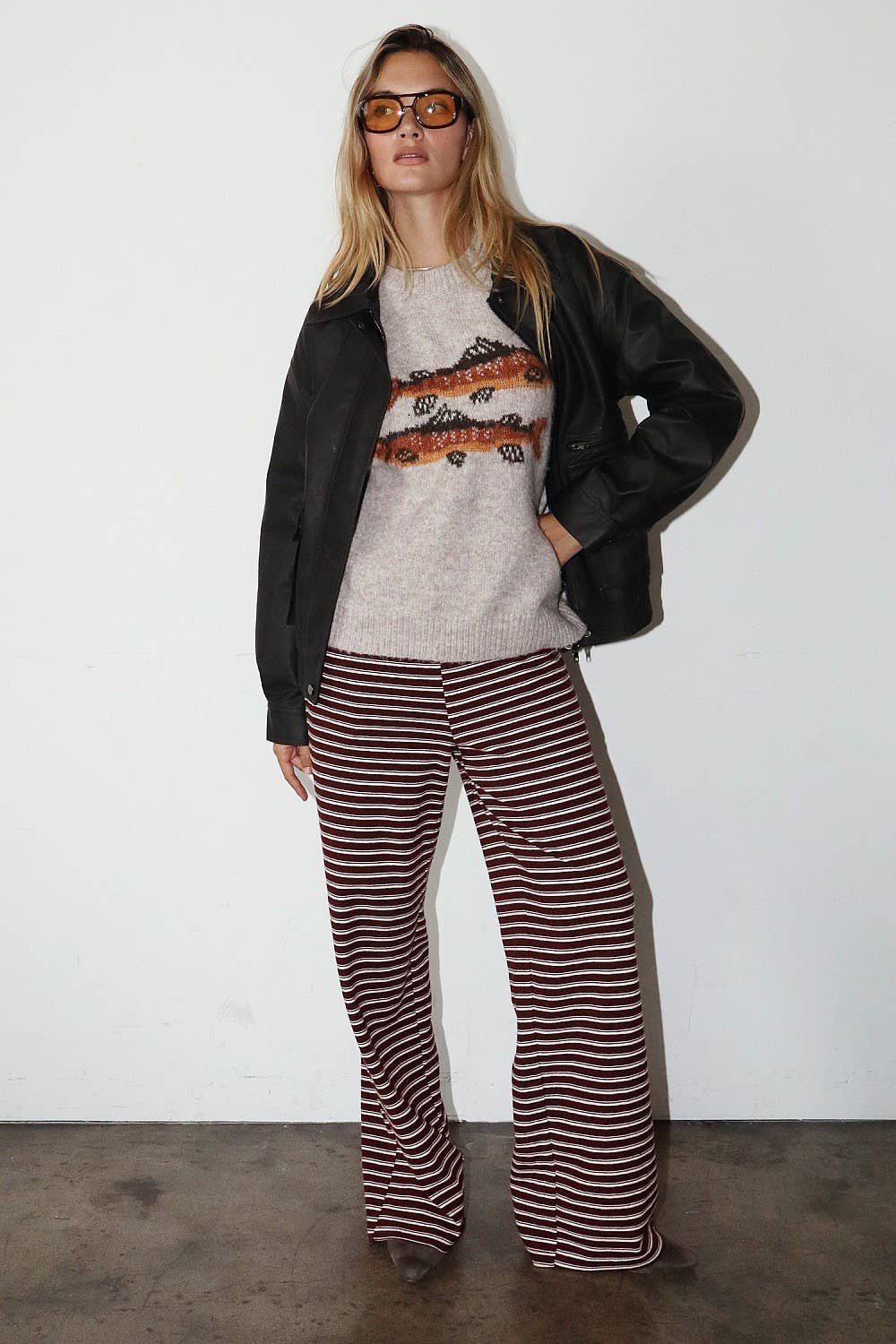 Trout Graphic Knit Sweater