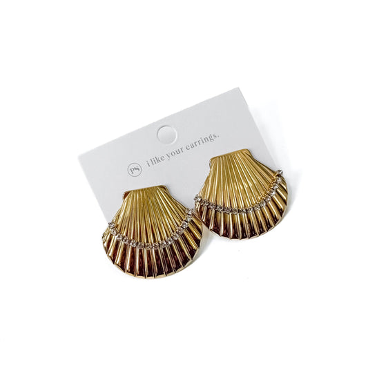 Sandy Shell Earrings - WATERPROOF