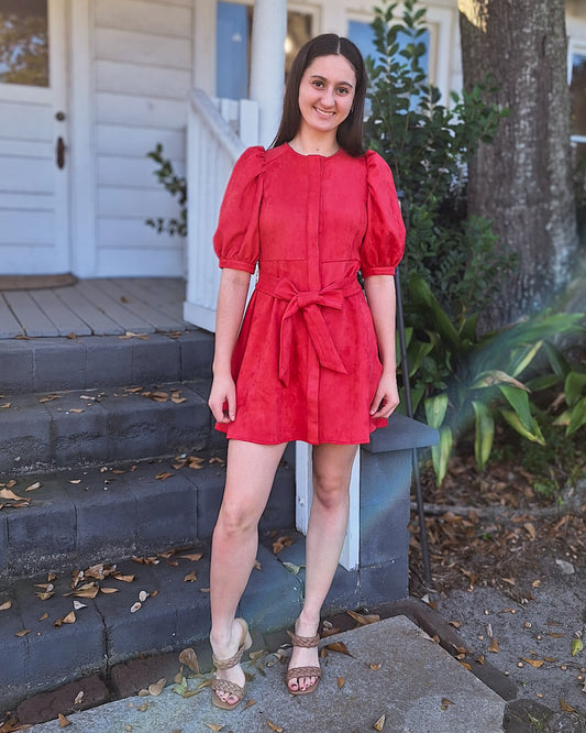 Aegean Flame Shirt Dress