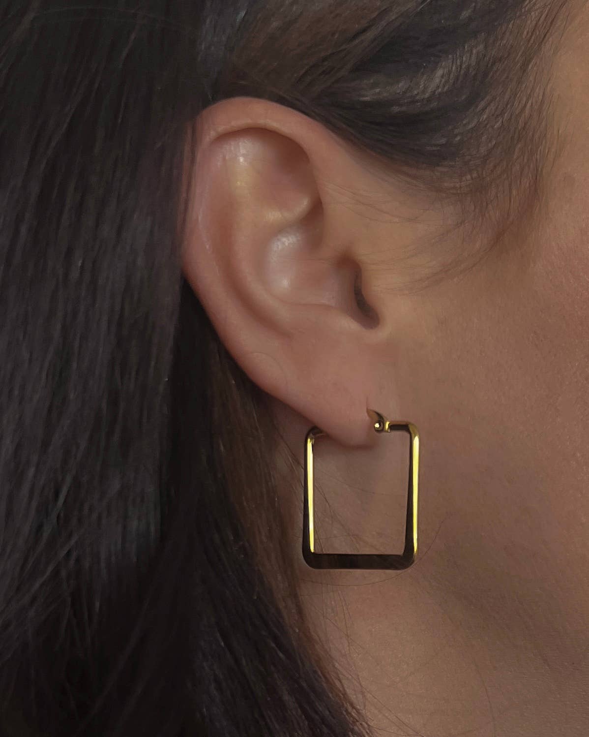 Eudora Square Hoop Earrings