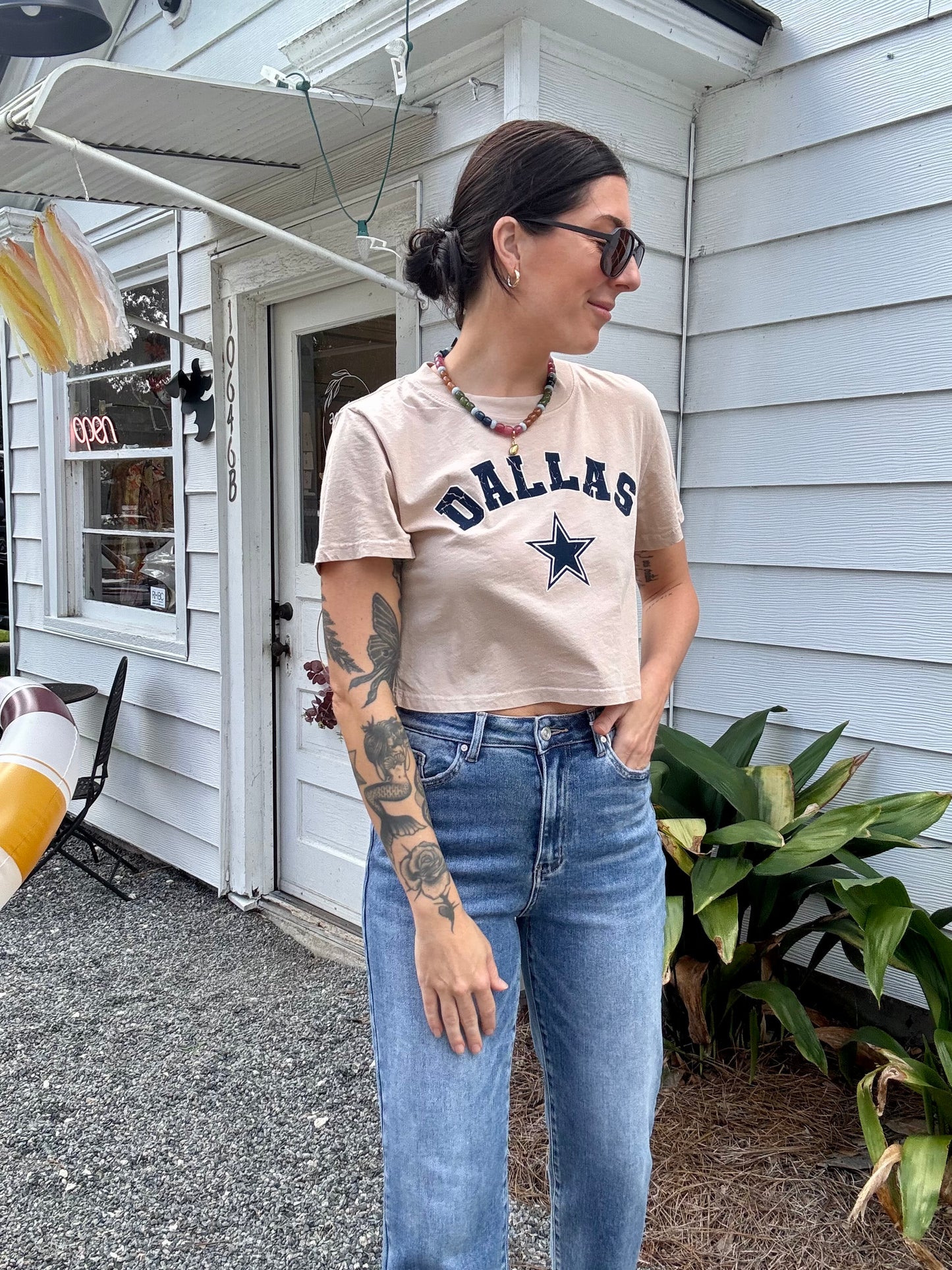 Dallas Graphic Crop Top