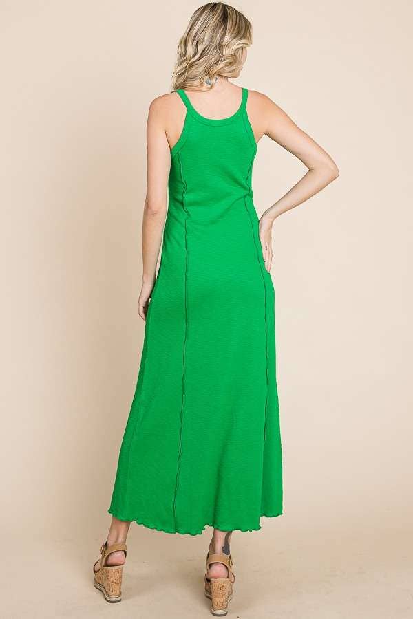 *FINAL SALE* Tiny Notch Neck Merrow Maxi Dress