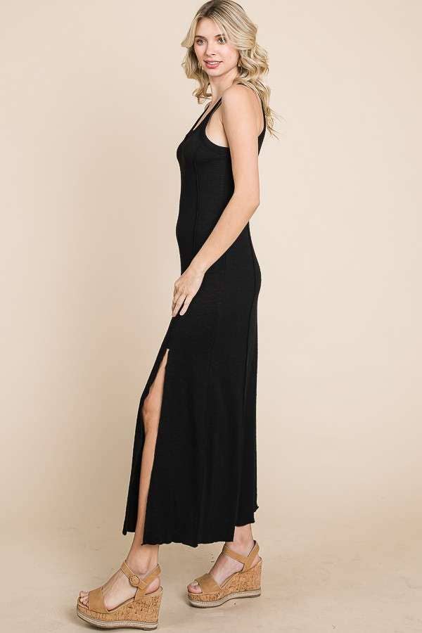 *FINAL SALE* Tiny Notch Neck Merrow Maxi Dress