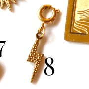 Stainless Steel Gold Plated Eclectic Charms