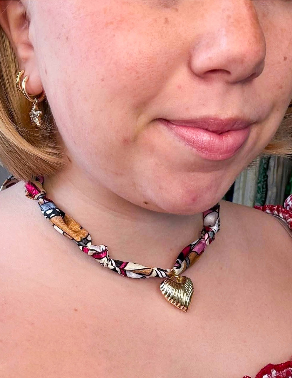 Scarf Bandana Charm Necklaces