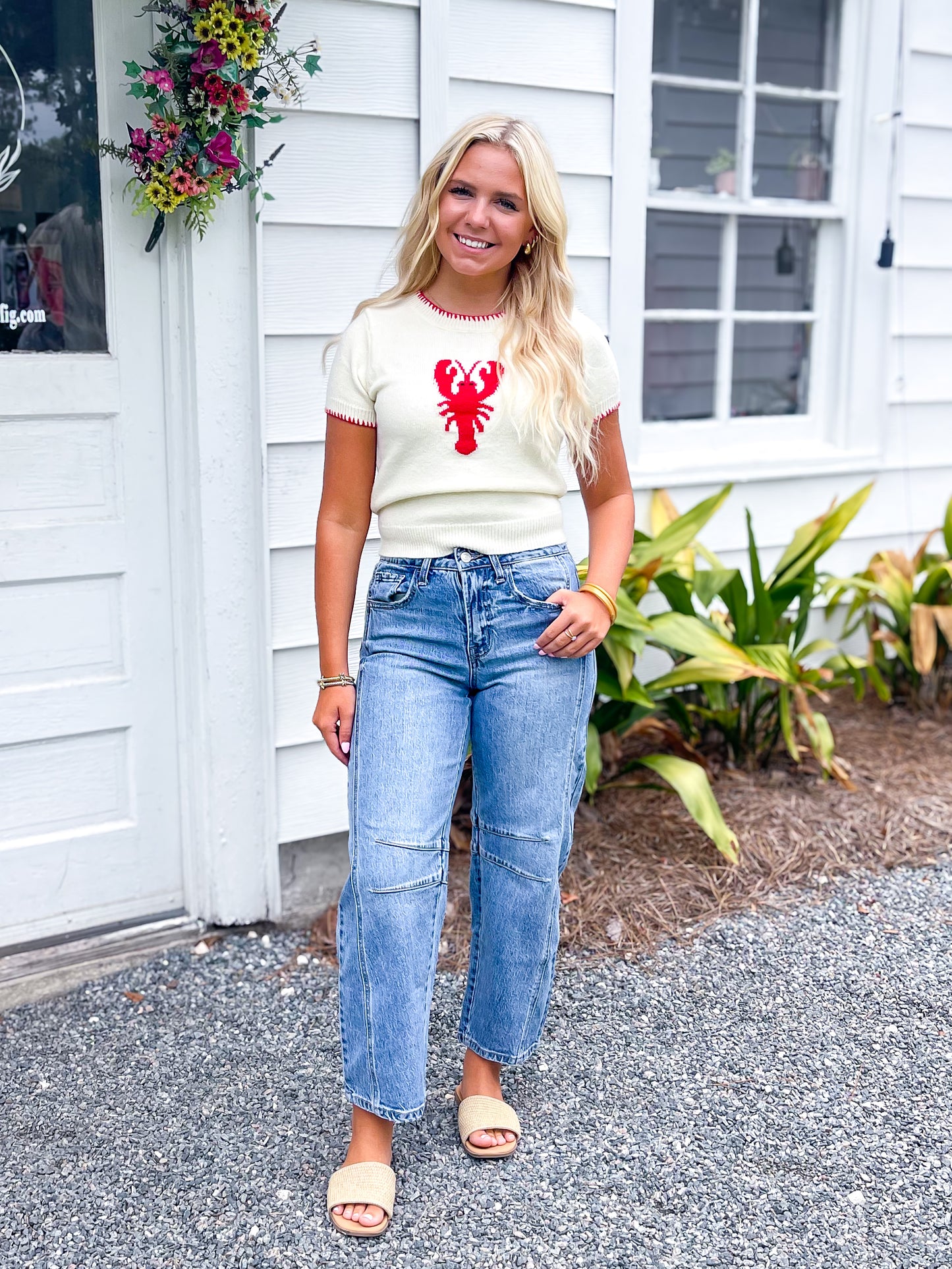 High Rise Barrel Jeans