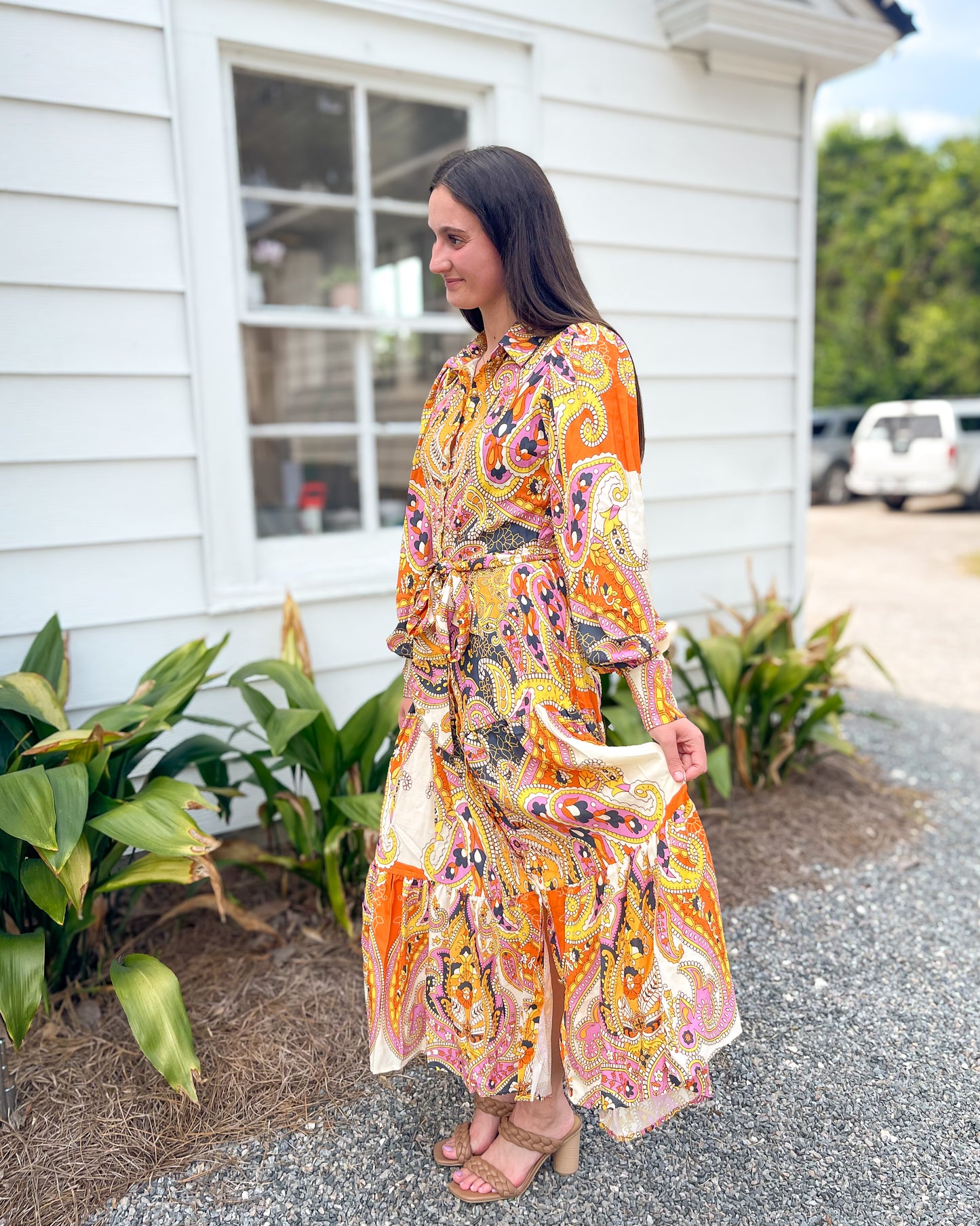 Sunshine Bloom Midi Dress