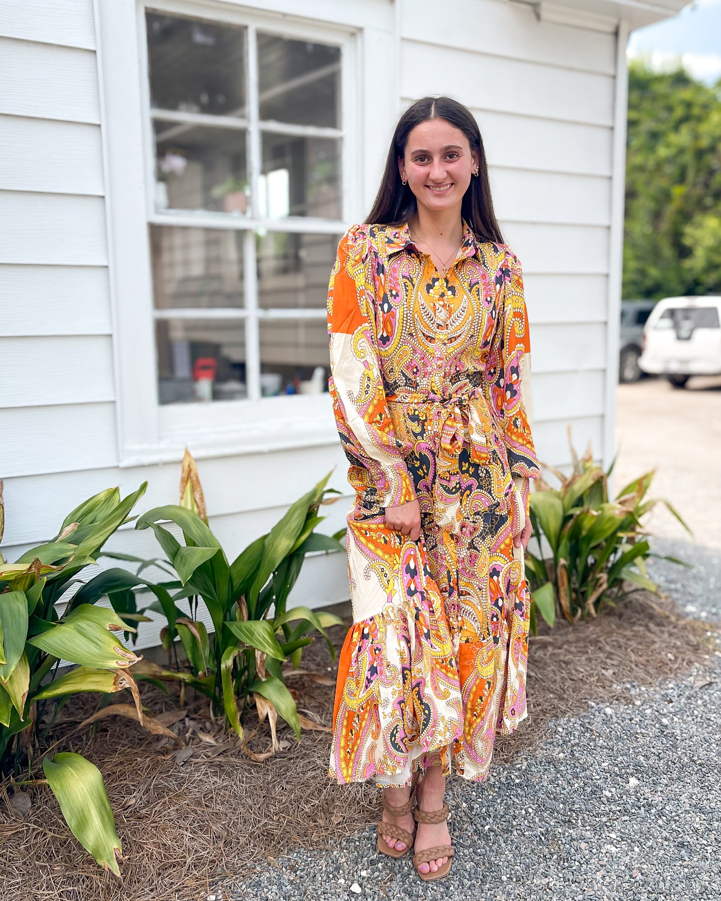 Sunshine Bloom Midi Dress