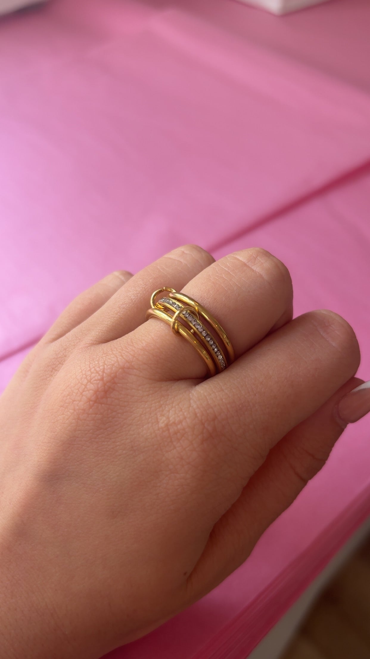 OMG Stacked Gold Ring *WATER RESISTANT*