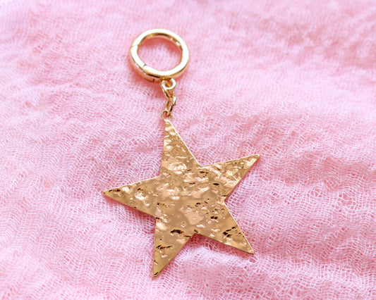 Hammered Star Charm & Pendant
