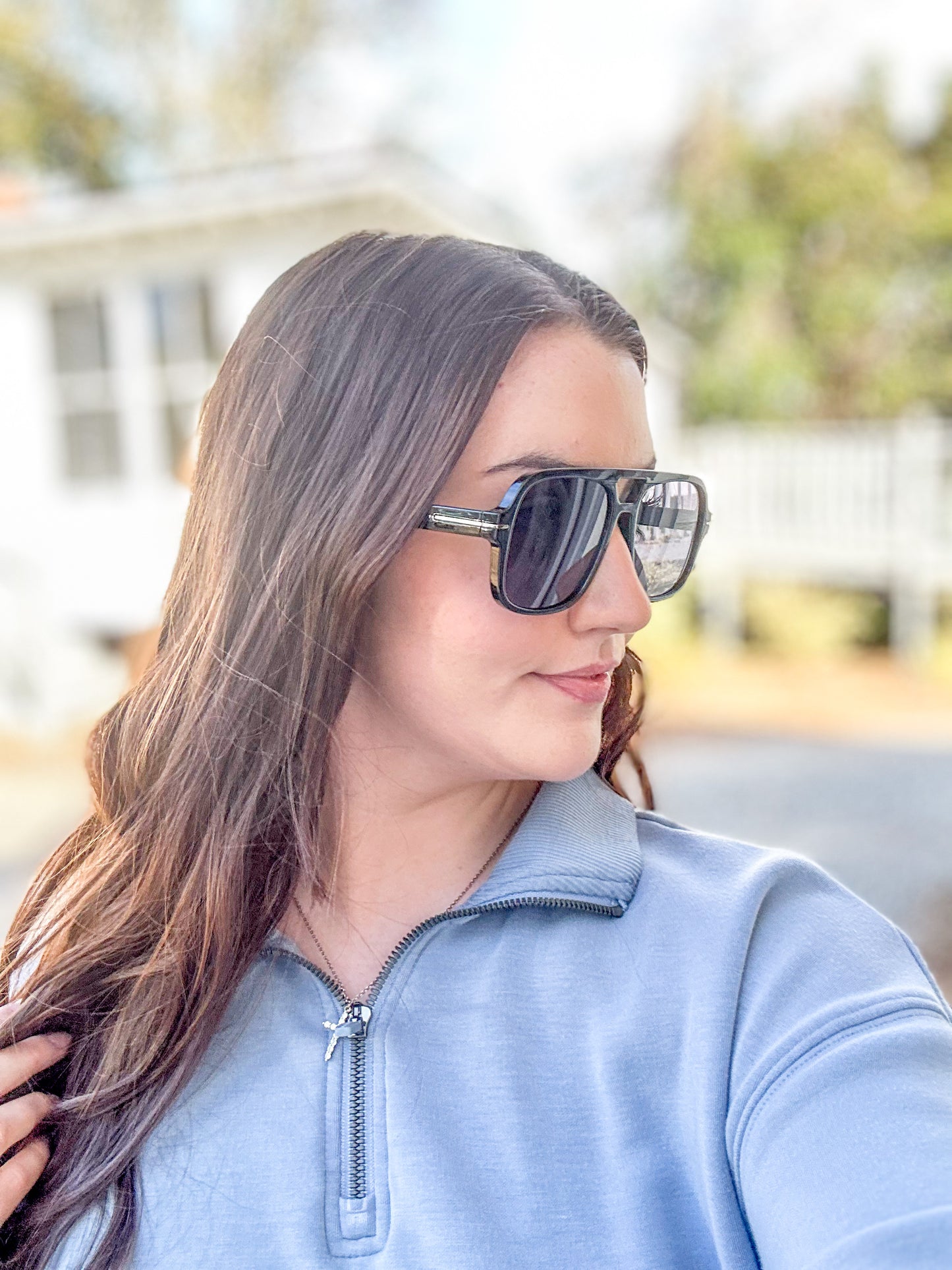 Natalie Oversized Aviator Sunglasses