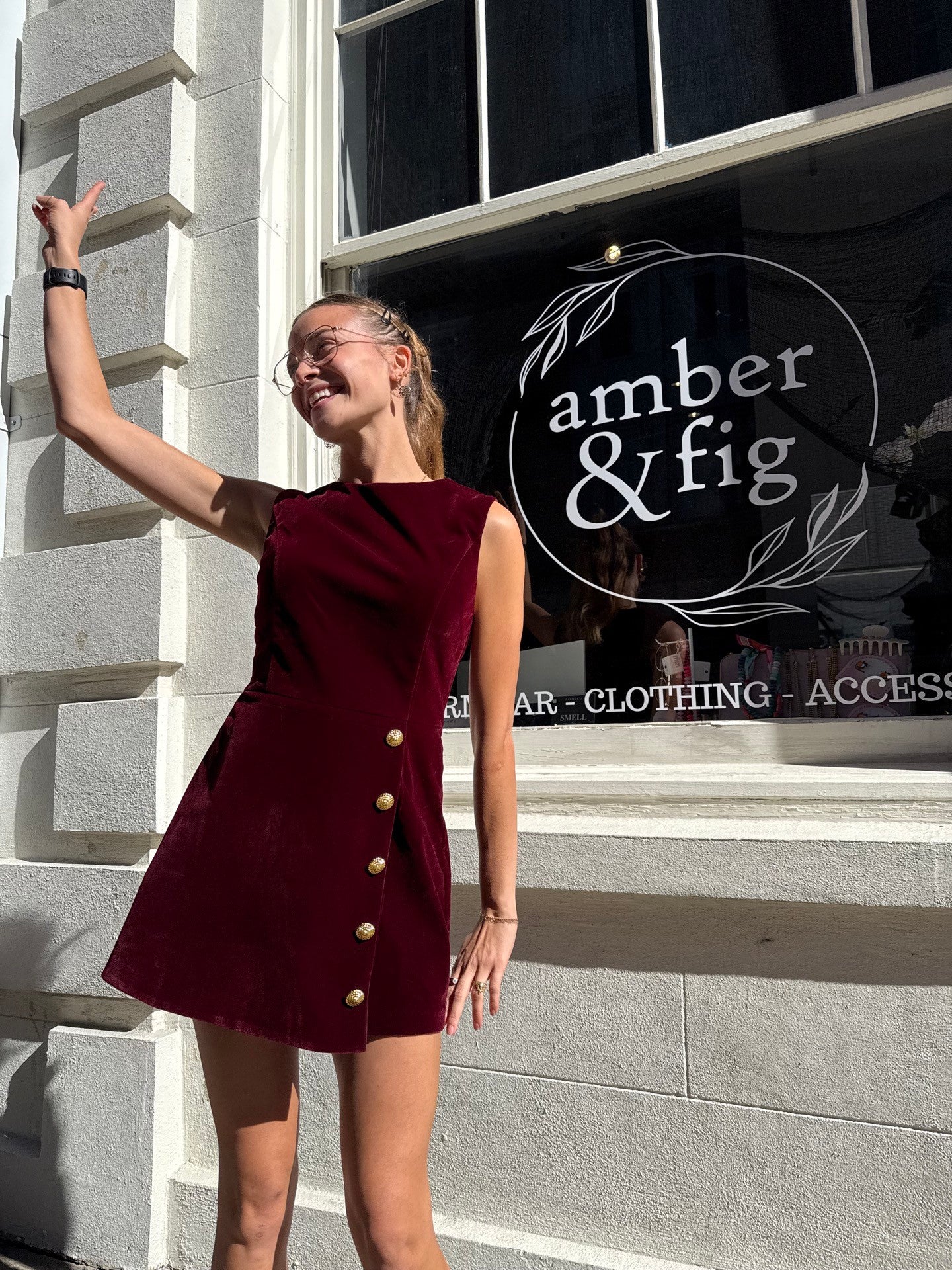 Burgundy Velvet Romper