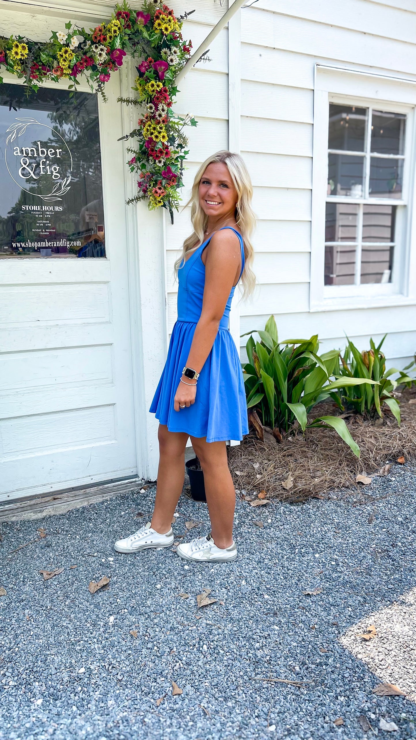 *FINAL SALE* Cotton Span Jersey Corset Summer Flare Dress