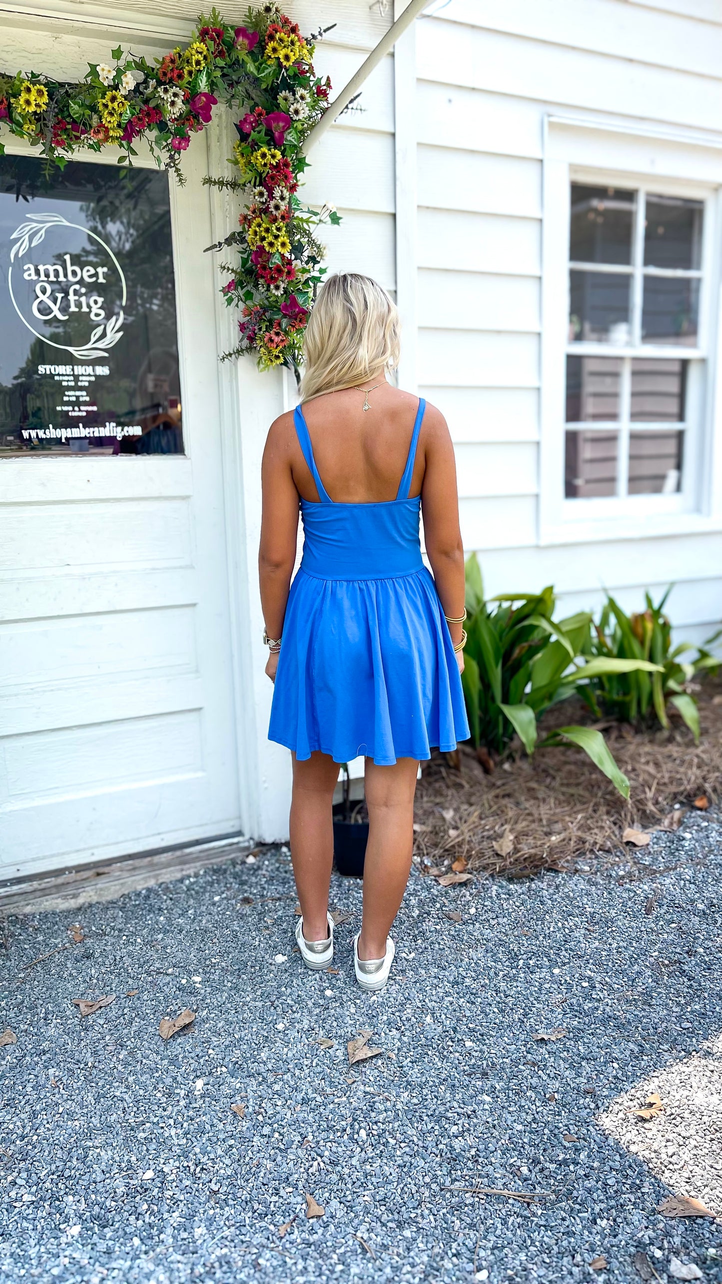 *FINAL SALE* Cotton Span Jersey Corset Summer Flare Dress