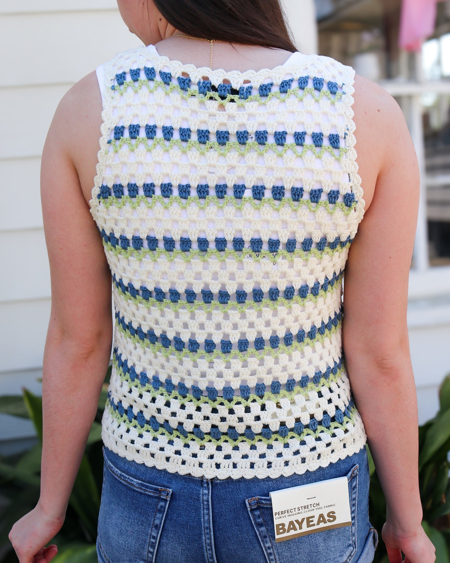 *FINAL SALE * Stairsteps Crochet Vest
