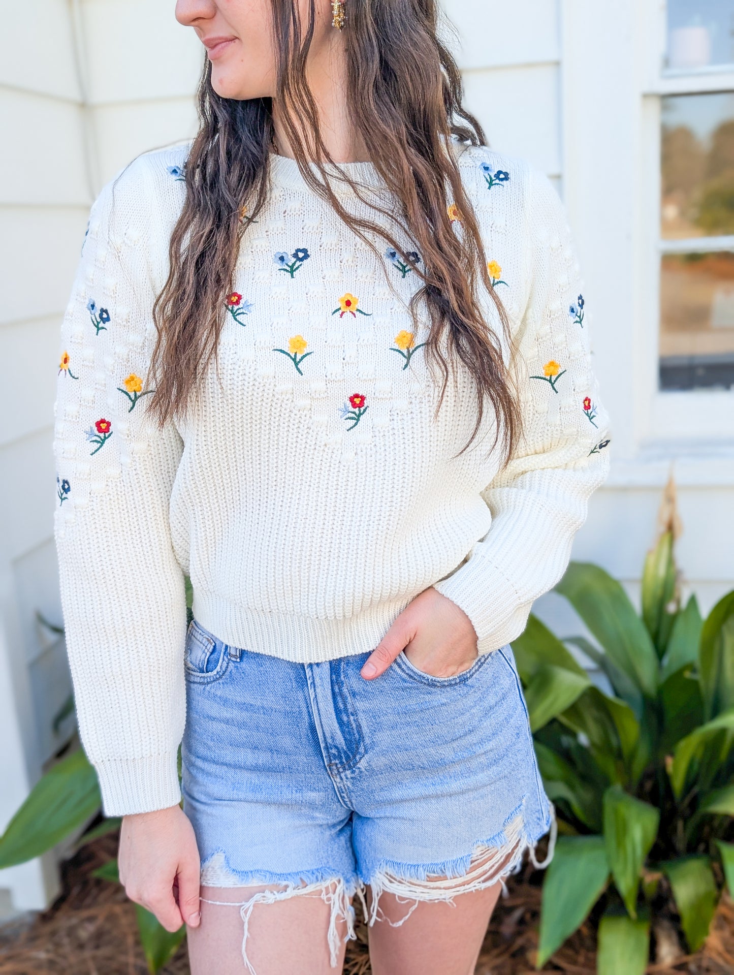 Bettie Embroidered Sweater