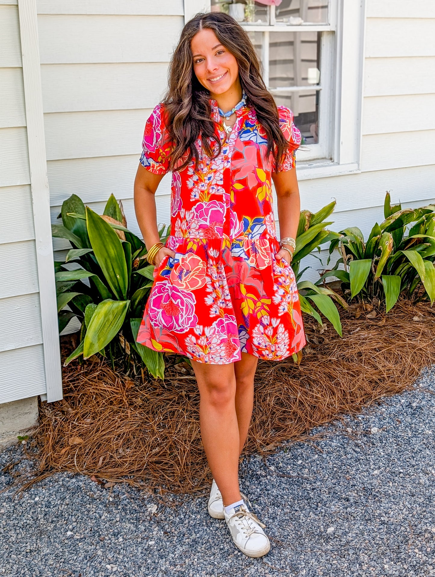 *FINAL SALE*Verny Shift Mini Dress Dercy Floral