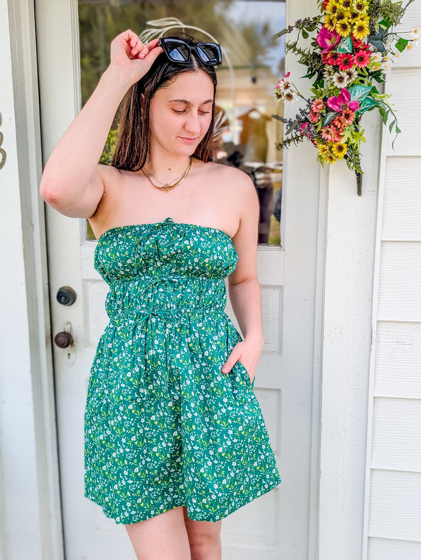 *FINAL SALE* Sun Escape Tube Mini Dress