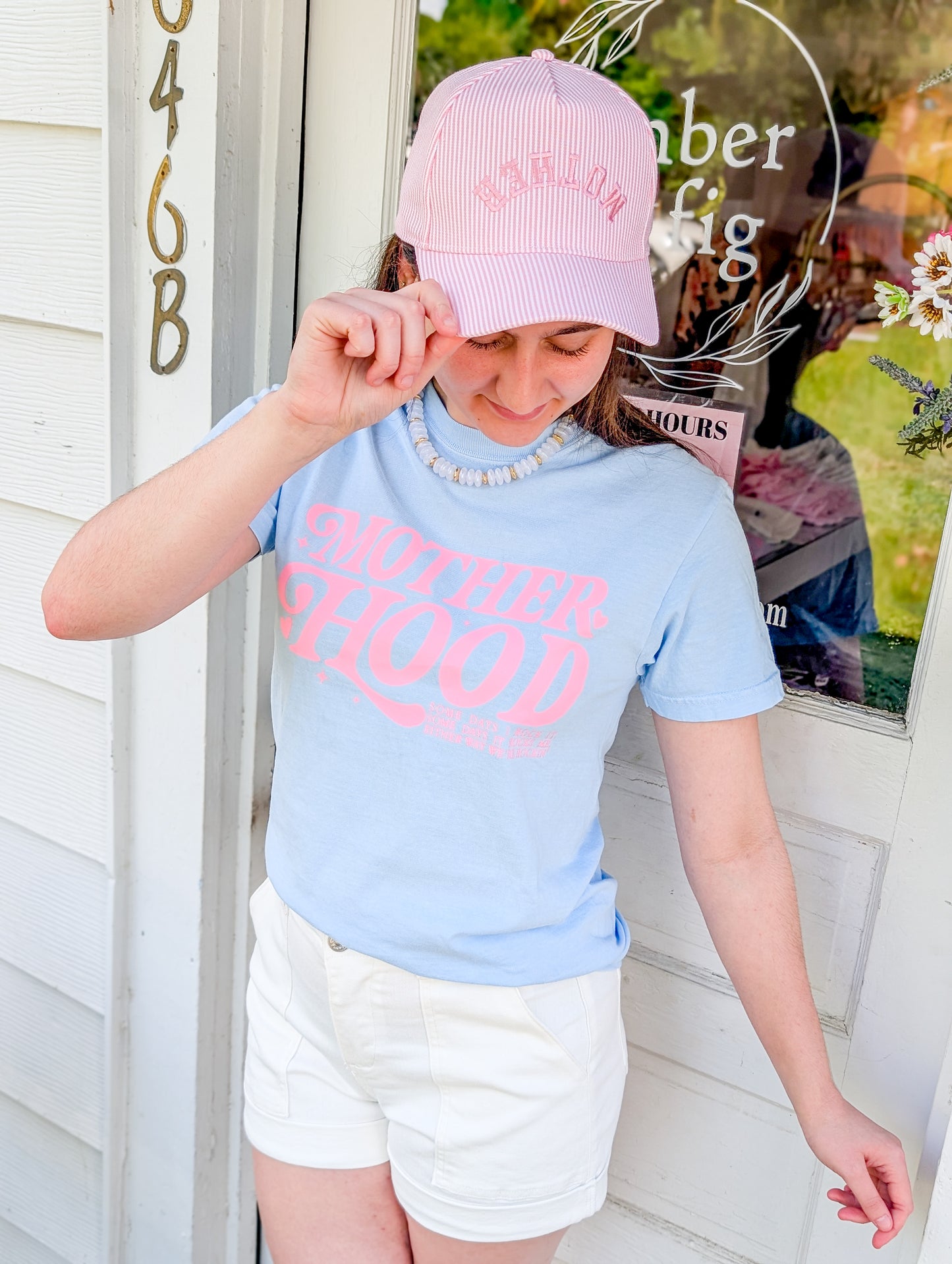 *FINAL SALE*Motherhood Graphic Garment-Dyed Heavy Cotton T-Shirt