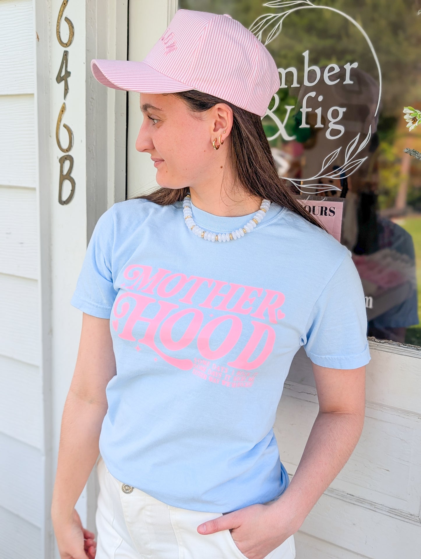 *FINAL SALE*Motherhood Graphic Garment-Dyed Heavy Cotton T-Shirt
