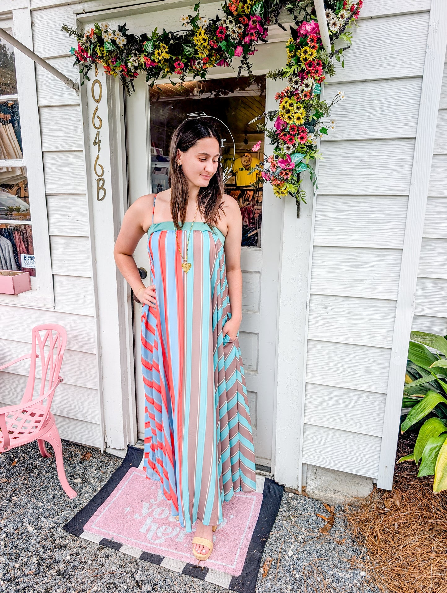 Serafina Striped Maxi