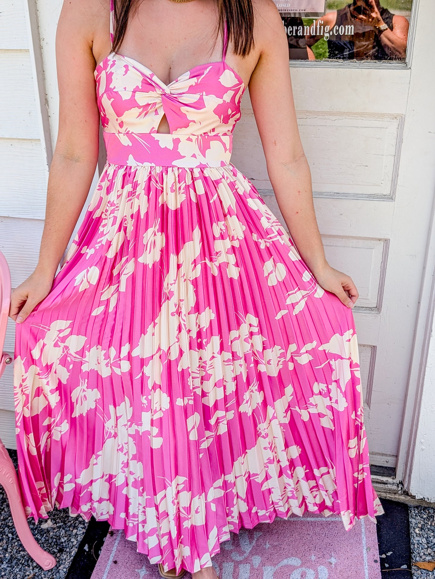 EOS Blossom Pleat Maxi Dress