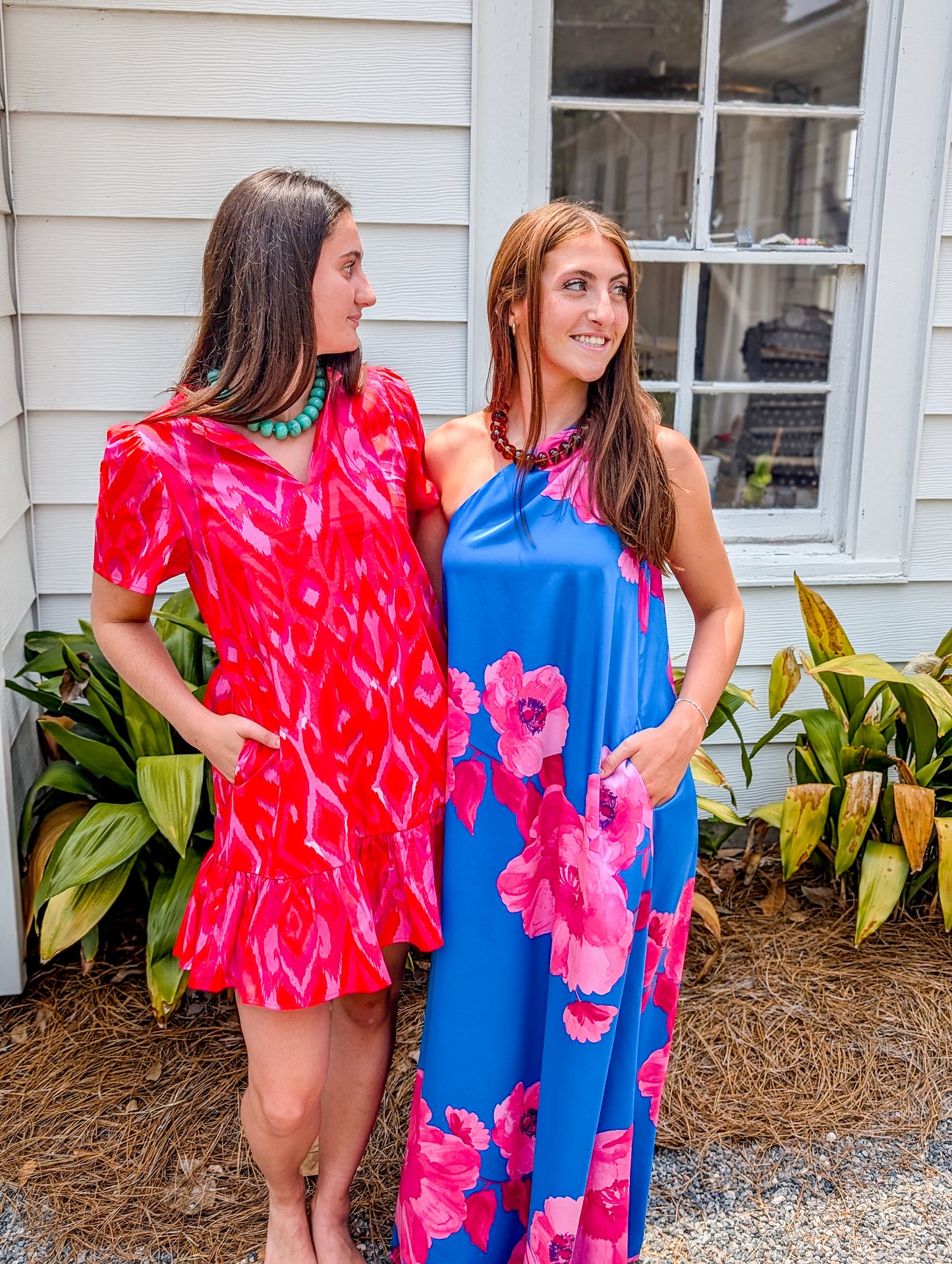 Blevin Ikat Celeste Mini Dress