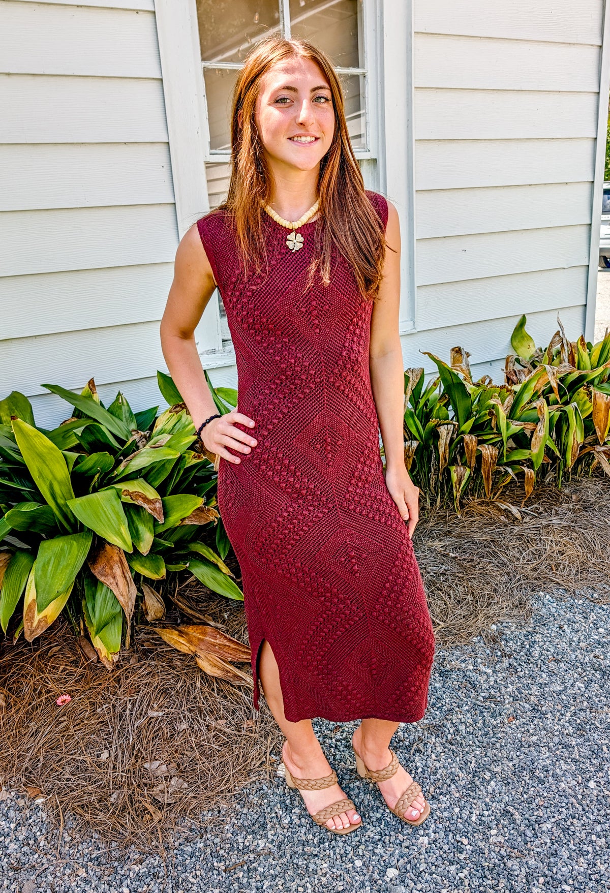 Wandering Intricate Knit Dress