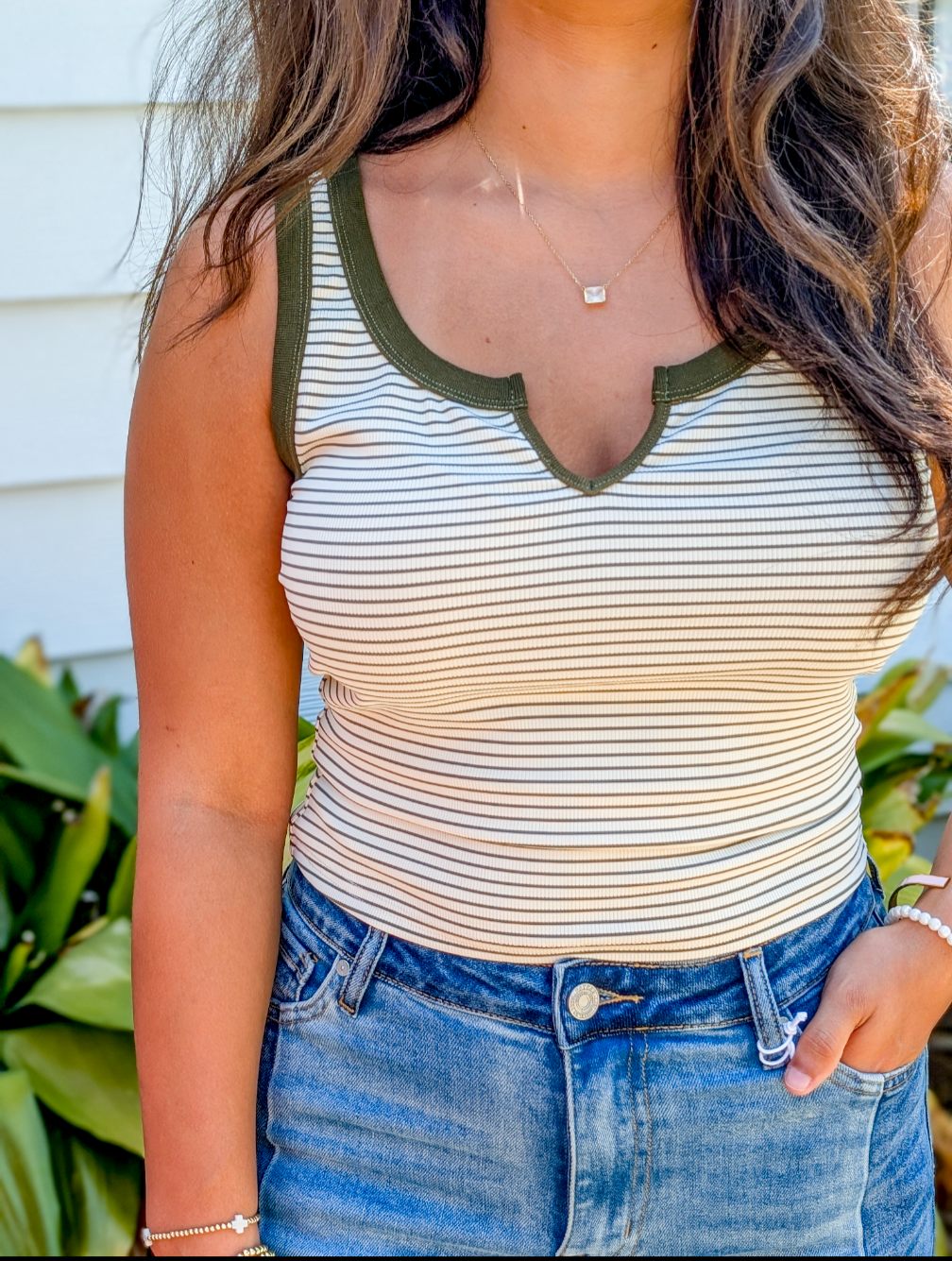 Taxi Lights Stripe Tank
