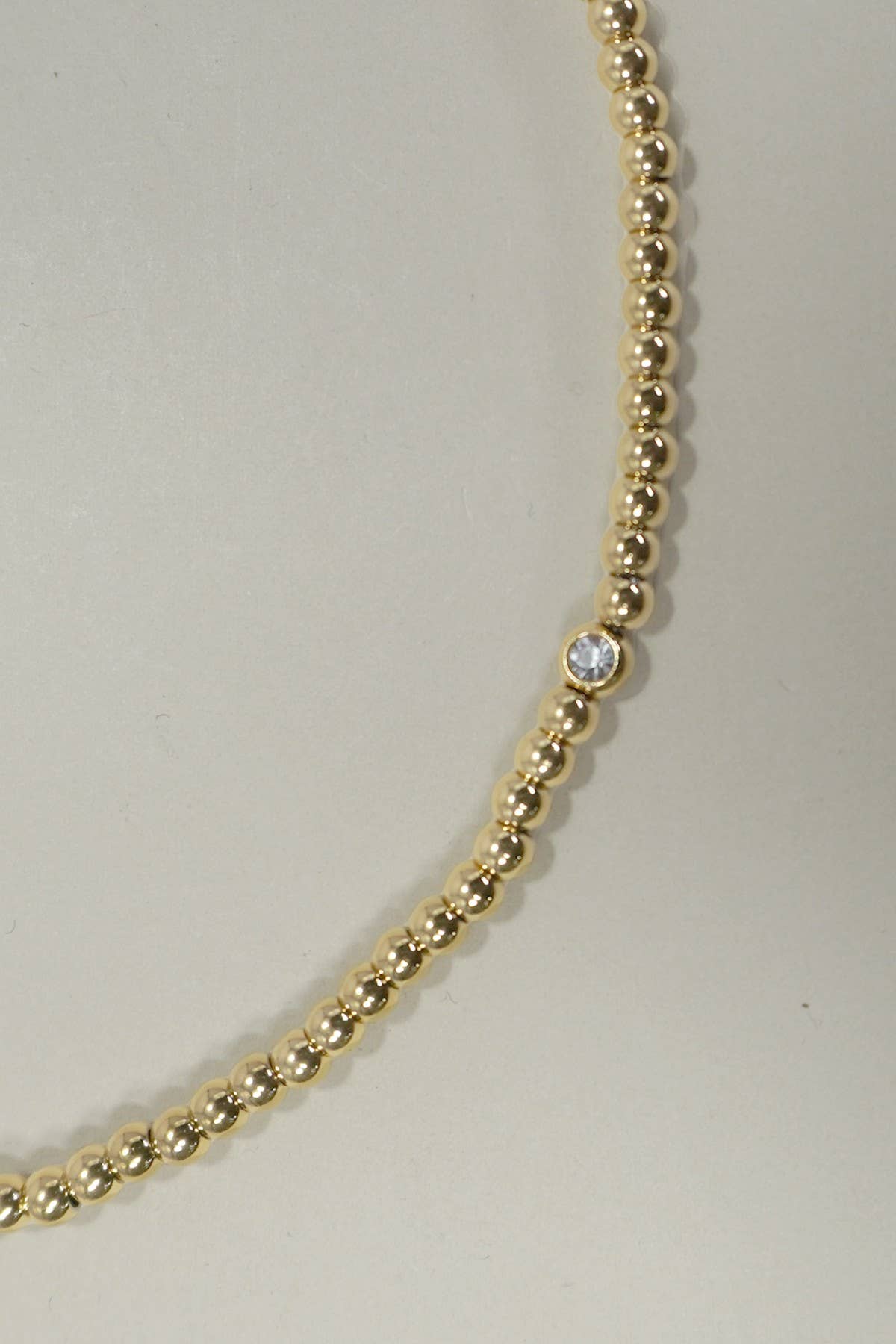 18K Stainless Steel Beaded Necklace
