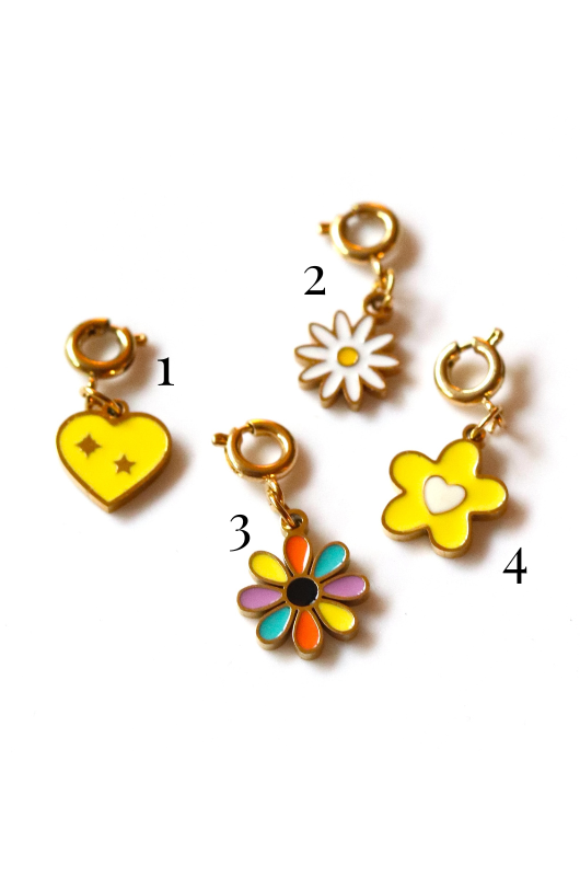 Stainless Steel Gold Plated Groovy Charms