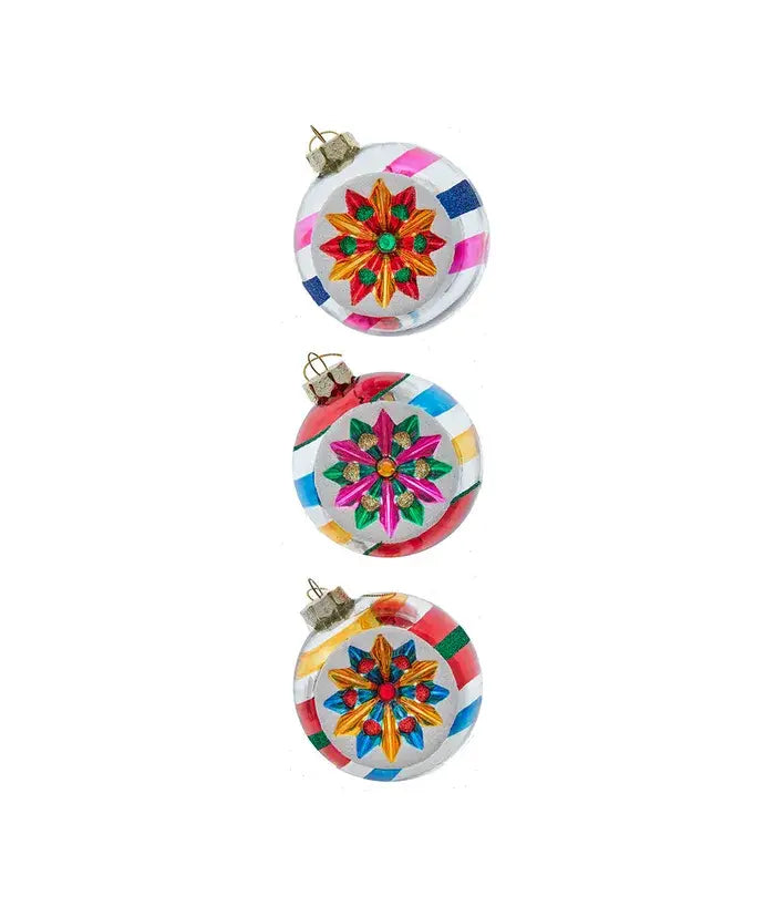*FINAL SALE* Multi Colored Reflective Ornament