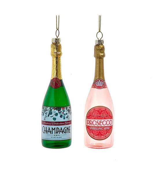*FINAL SALE* Champagne and Prosecco Bottle Ornaments