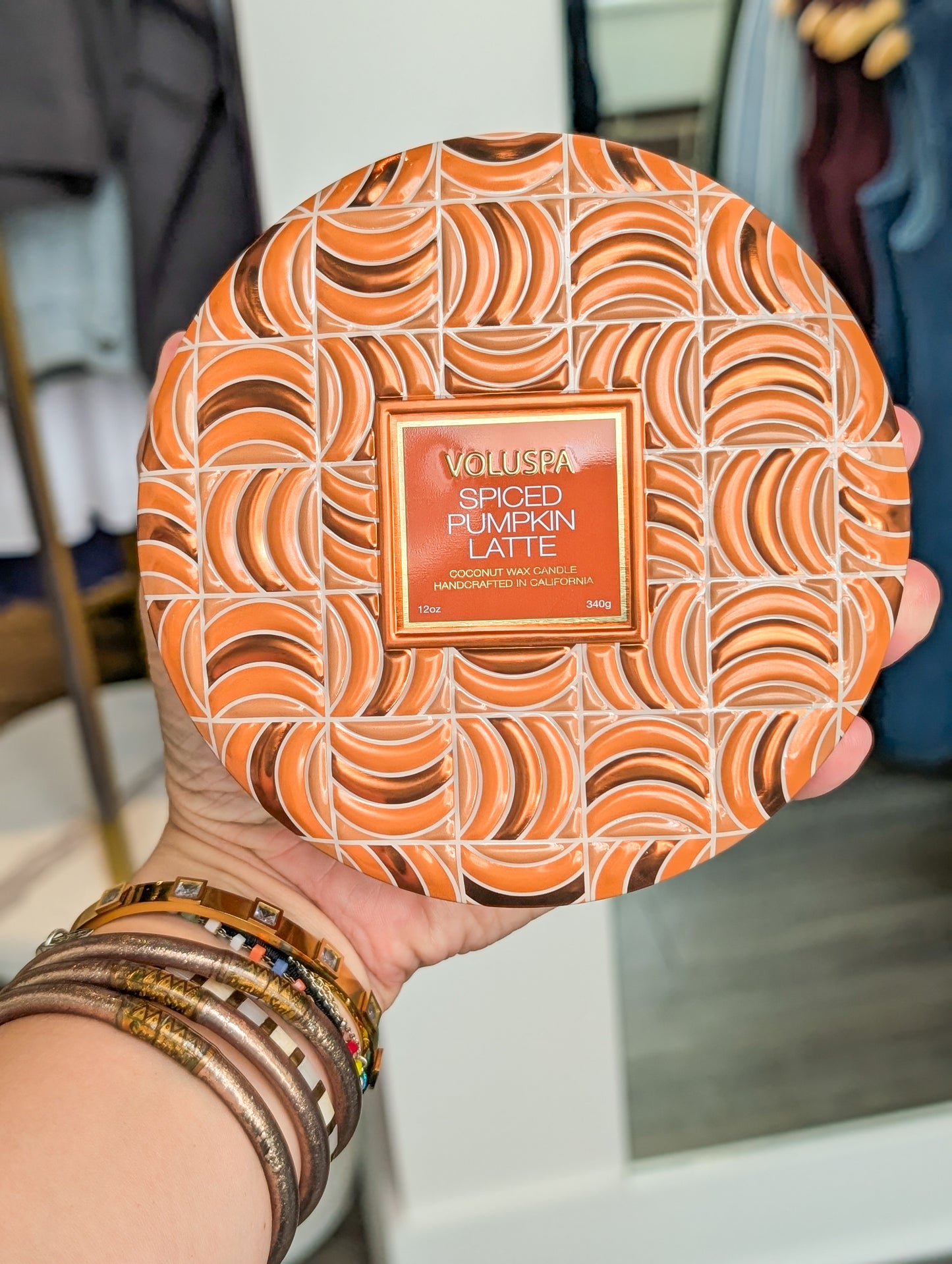 *FINAL SALE* Spiced Pumpkin Latte Capsule 3 Wick Tin