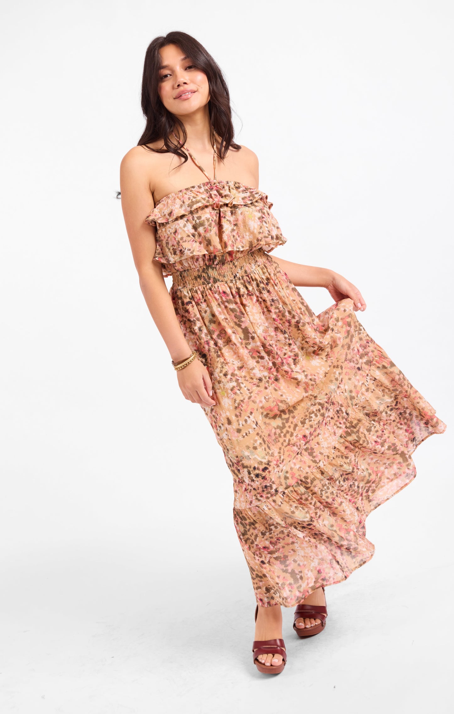 Sunset Canyon Strapless Maxi Dress